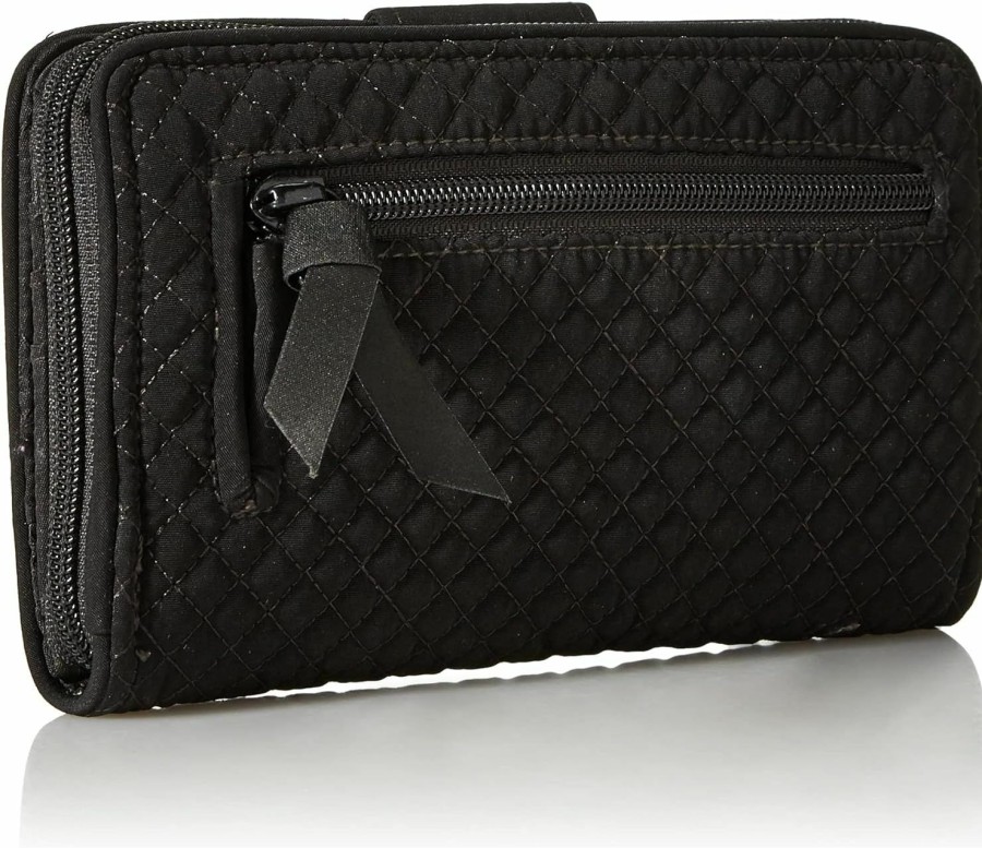 Vera Bradley Wallets | Vera Bradley Women'S Microfiber Turnlock Wallet With Rfid Protection