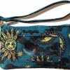 DQL Wallets | Surfer Id Case Wallet For Women For Lanyards, Zip Driver Licence Holder((Sun Moon)