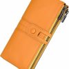 Roulens Wallets | Roulens Wallet For Women Rfid Blocking Genuine Leather Card Holder Zipper Coin Purse Clutch Wallet