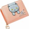 Hjkiopc Wallets | Girls Women Faux Leather Small Wallet Cute Cat Pattern Clutch Purse Coin Holder Card Organizer,Bifold (Blue)