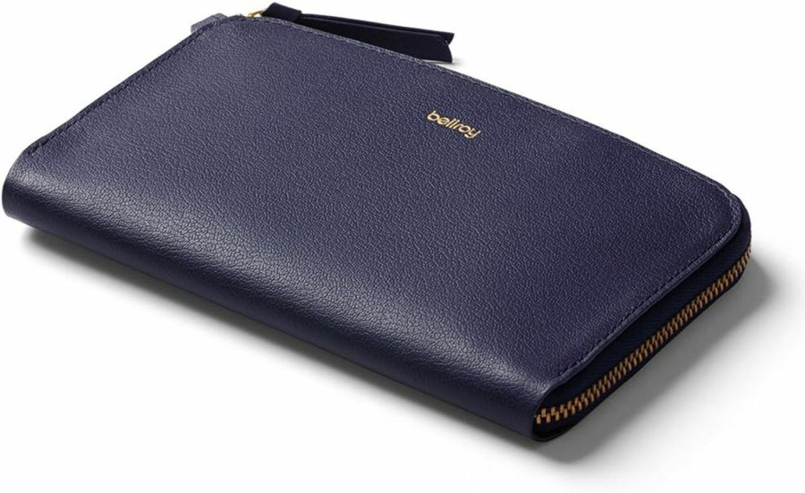 Bellroy Wallets | Bellroy Pocket, Women'S Leather Wallet (6 Cards, Cash, Phone) - Navy