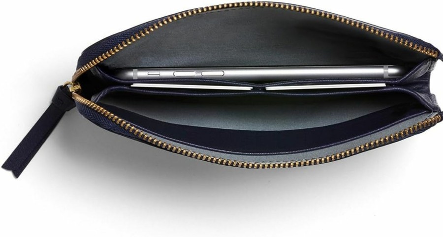 Bellroy Wallets | Bellroy Pocket, Women'S Leather Wallet (6 Cards, Cash, Phone) - Navy