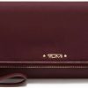 TUMI Wallets | Tumi - Voyageur Women'S Travel Wallet - Premium Women'S Travel Wallet - Removable Leather Wristlet Strap - Beetroot