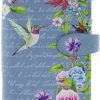 Shag Wear Wallets | Shag Wear Vintage Hummingbird Large Wallet For Women 7\" Blue