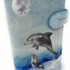 Shag Wear Wallets | Shag Wear Mystic Dolphin Large Animal Wallet For Women Vegan Faux Leather Blue 7\"