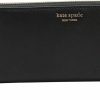 Kate Spade New York Wallets | Kate Spade New York Cameron Saffiano Leather Zip Around Large Continental Wallet Black 2019