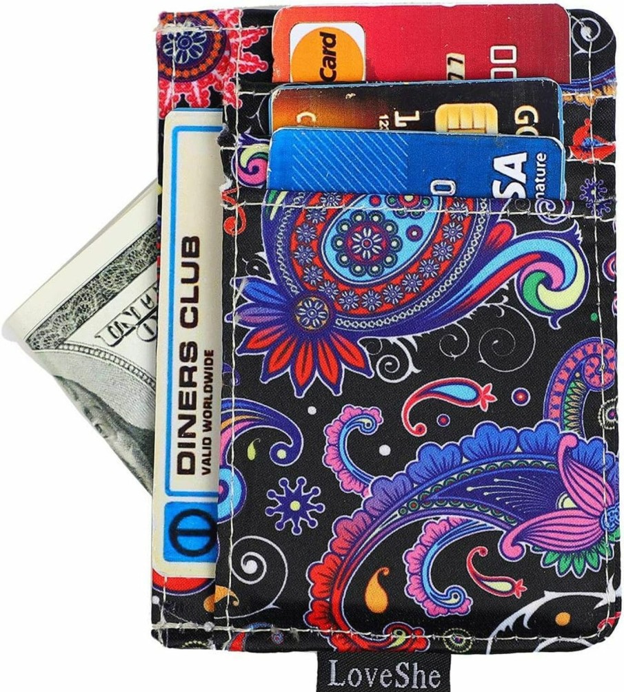 LOVESHE Wallets | Loveshe Women'S Boho Rfid Wallet Clutch - Stylish, Spacious W/Wristlet For Travel, Holds Cards, Phone, Cash