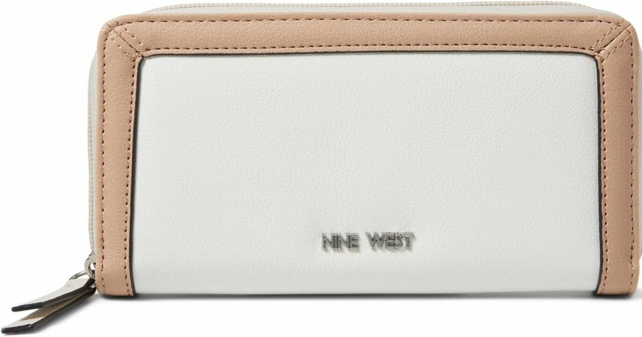 Nine West Wallets | Nine West Zuri Slg Zip Around, White Multi