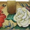 Anna by Anuschka Wallets | Anna By Anuschka Women'S Hand-Painted Genuine Leather Bi-Fold Wallet With Strap