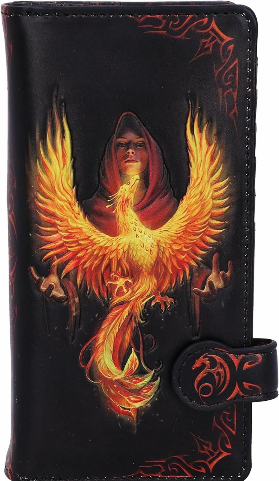 Nemesis Now Wallets | Nemesis Now, Black, 18.5Cm Anne Stokes Phoenix Rising Mythical Bird Embossed Purse