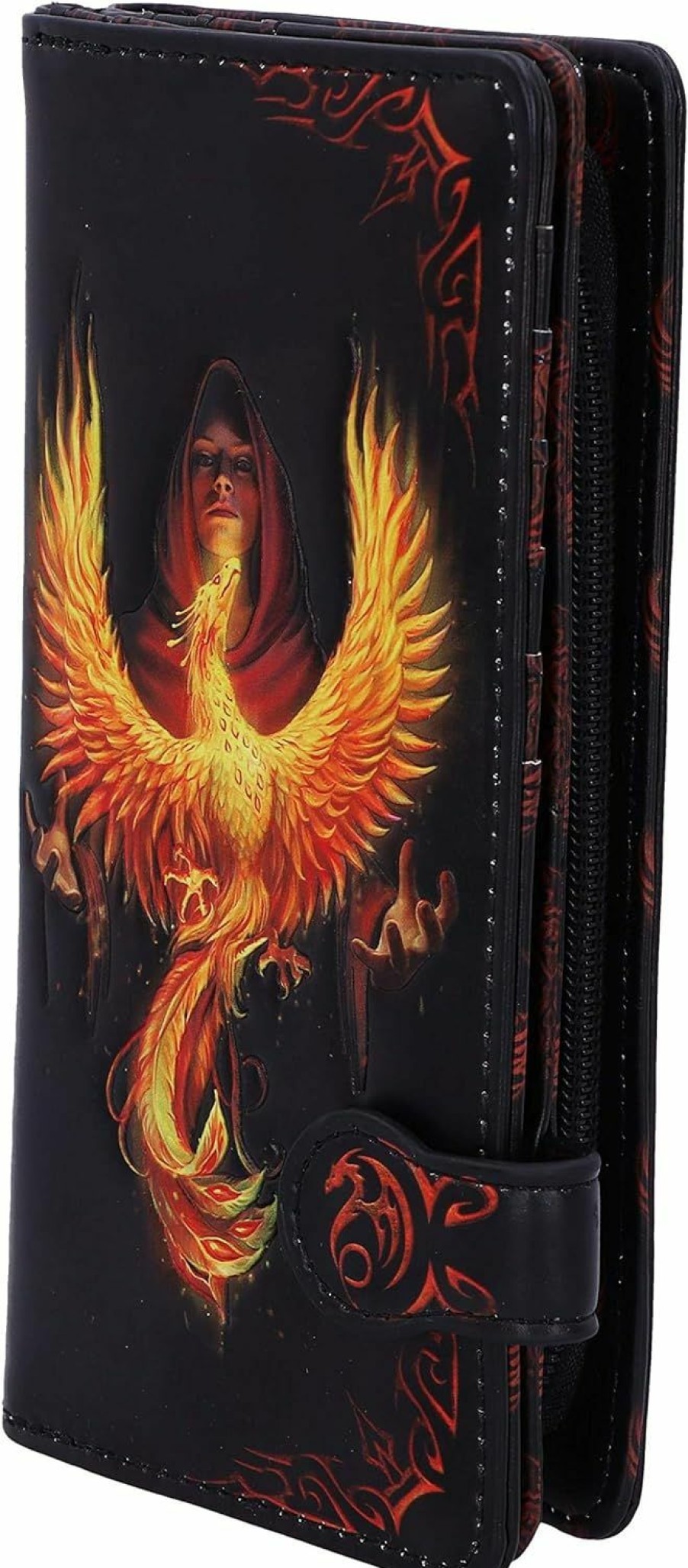 Nemesis Now Wallets | Nemesis Now, Black, 18.5Cm Anne Stokes Phoenix Rising Mythical Bird Embossed Purse