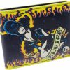 kreepsville 666 Wallets | Kreepsville 666 Gothic Elvira Mistress Of The Dark Flame Skull Heart Tattoo Bi Fold Wallet