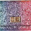 Bestmaple Wallets | Bestmaple Multicolor Metal Sequins Small Wallet Pu Leather Patchwork Hasp Mini Wallet For Women Girls Money Wallet Card Coins Bag(Heart Button)