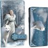 Nemesis Now Wallets | Nemesis Now Winter Guardians Anne Stokes Embossed Purse 18.5Cm Blue, Pu