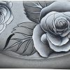 Anna by Anuschka Wallets | Anna By Anuschka Women'S Ladies Tri Geniune Leather Hand Painted Large Three Fold Checkbook Clutch Wallet-Romantic Rose Black