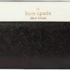 Kate Spade New York Wallets | Kate Spade Staci Large Zip Around Continental Wallet Black White