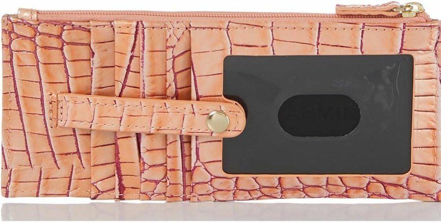 BRAHMIN Wallets | Brahmin Credit Card Wallet - Apricot Rose Melbourne