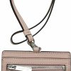 Michael Kors Wallets | Michael Kors Women'S Jet Set Travel Saffiano Leather Card Case Lanyard (Powder Blush)