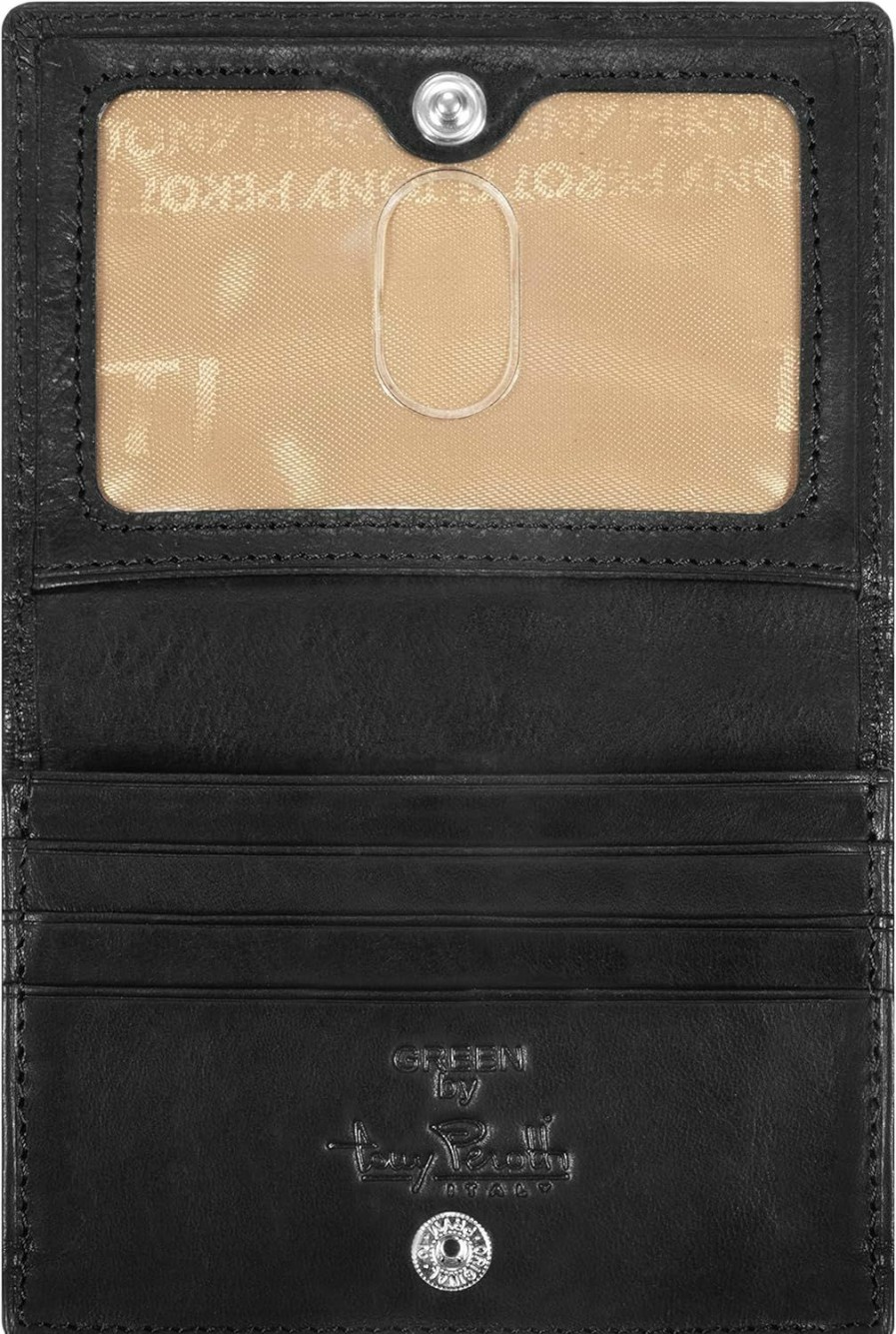 Tony Perotti Wallets | Tony Perotti Uni Italian Cow Leather Front Pocket Business And Credit Card Case Wallet With Id Window