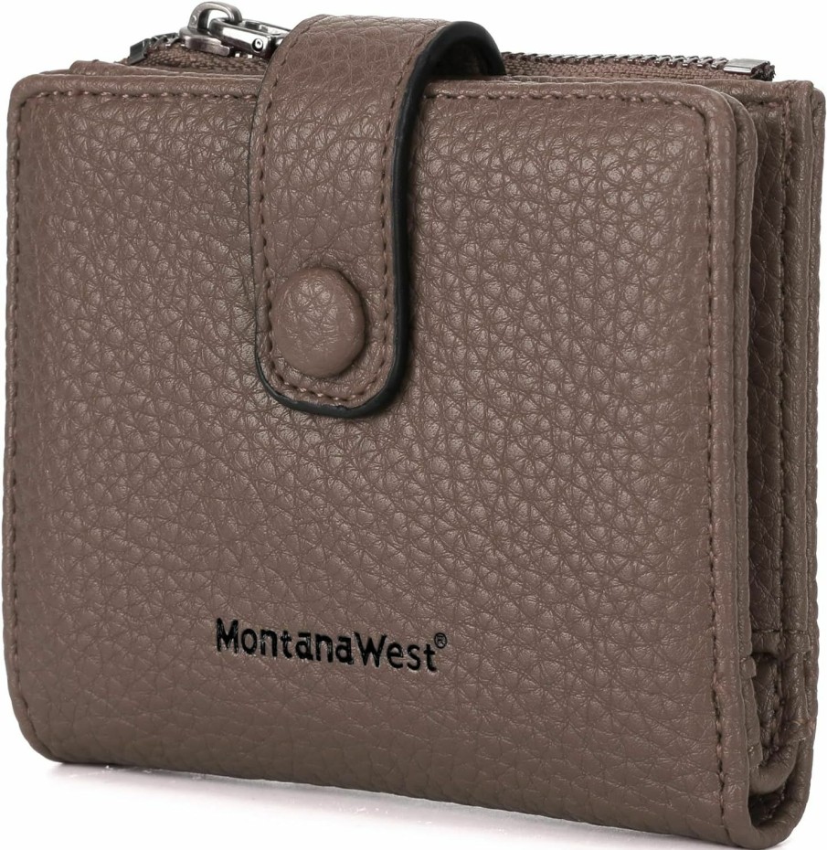 Montana West Wallets | Montana West Women'S Wallet Long Bifold Card Holder Rfid Blocking With Zipper Coin Pocket