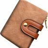 AOXONEL Wallets | Aoxonel Women'S Rfid Small Bifold Leather Wallet Ladies Mini Zipper Coin Purse Id Card Pocket,Slim Compact Thin