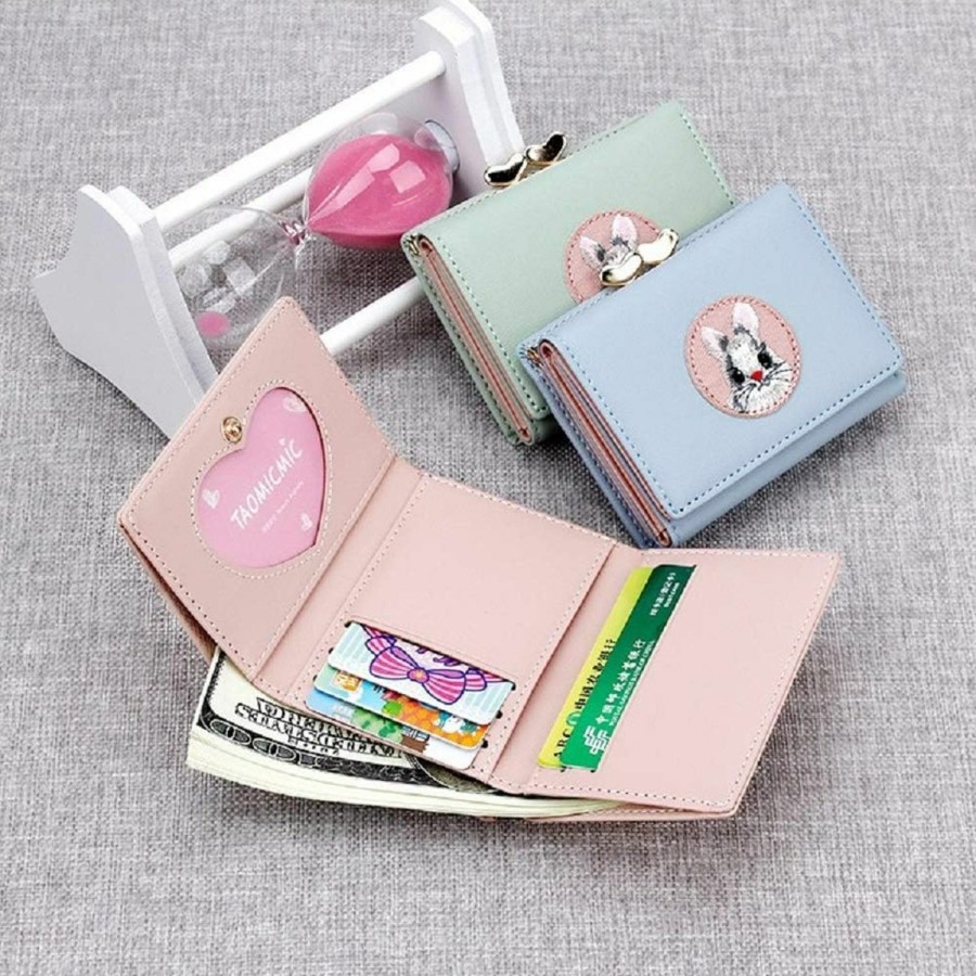 JIUFENG Wallets | Jiufeng Women'S Rfid Blocking Short Wallet Multi Purpose Purses Animal Embroidered Billfold Credit Card Holder Coin Pouches