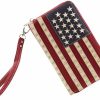 Montana West Wallets | Montana West Women'S Patriotic Studded Tote Satchel Handbags American Flag Purse And Crossbody Bag