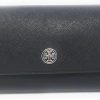 Tory Burch Wallets | Tory Burch Women'S Emerson Wallet On A Chain (Crossgrain Leather, Black)