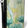 Buckle-Down Wallets | Buckle-Down Disney Wallet, Zip Around, Tinker Bell Sitting On Flower Pose Greens, Vegan Leather