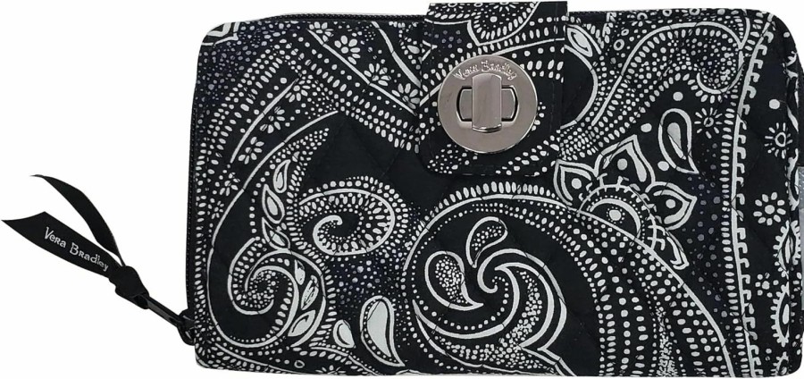 Vera Bradley Wallets | Vera Bradley Women'S Cotton Turnlock With Rfid Protection Wallet (Dog Show, One Size)