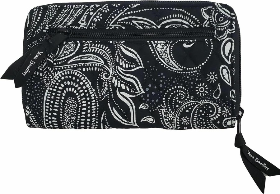 Vera Bradley Wallets | Vera Bradley Women'S Cotton Turnlock With Rfid Protection Wallet (Dog Show, One Size)