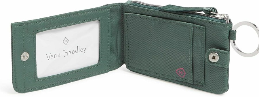 Vera Bradley Wallets | Vera Bradley Women'S Performance Twill Deluxe Zip Id Case Wallet With Rfid Protection