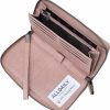 Alldaily Wallets | Women'S Rfid Blocking Leather Zip Around Wallet Large Phone Holder Clutch Travel Purse Wristlet (Grey)