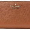 Kate Spade New York Wallets | Kate Spade Dumpling Pebbled Leather Large Slim Bifold Wallet Warm Gingerbread