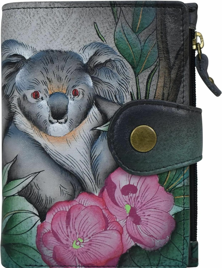 Anna by Anuschka Wallets | Anna By Anuschka Women'S Hand Painted Leather Ladies Wallet-Dreamy Blossoms