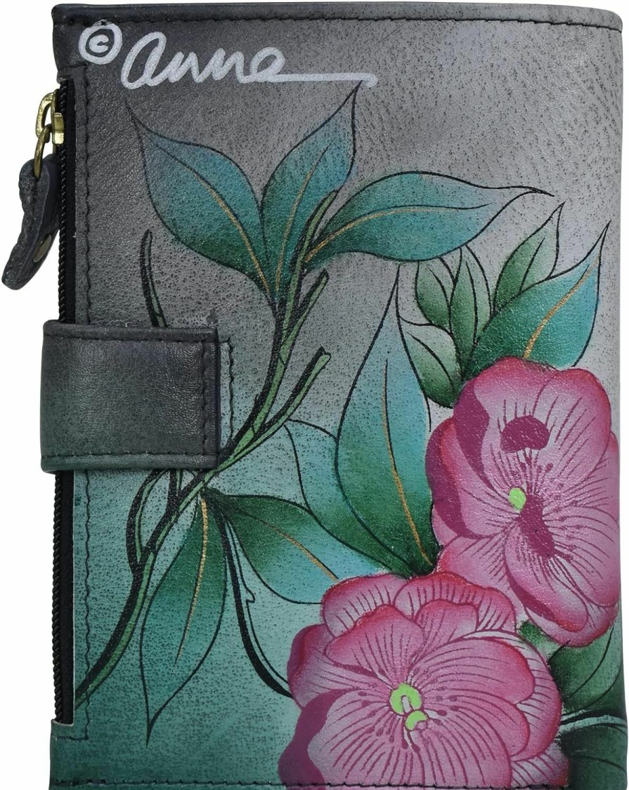 Anna by Anuschka Wallets | Anna By Anuschka Women'S Hand Painted Leather Ladies Wallet-Dreamy Blossoms