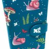 Shag Wear Wallets | Shag Wear Snail And Mushroom Forest Large Insect Wallet For Women And Teen Girls Vegan Faux Leather Teal 7\"