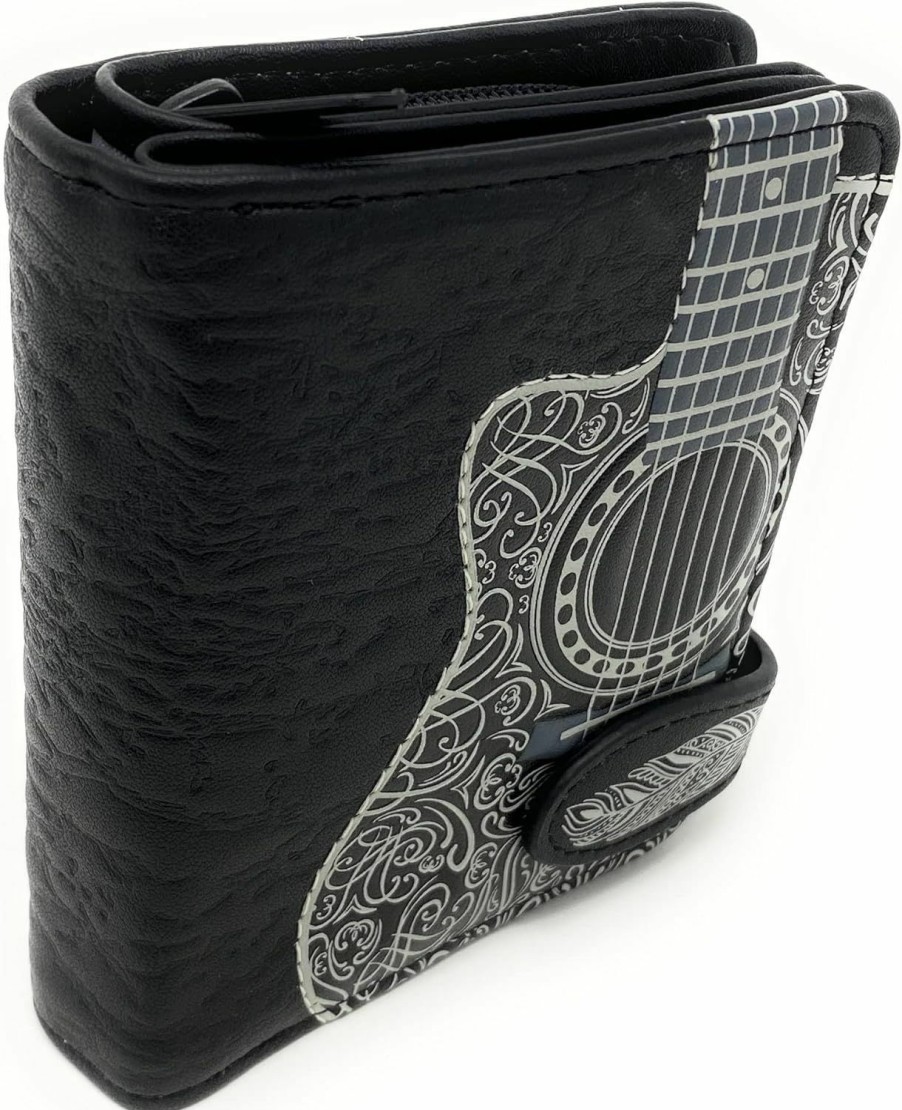 Shag Wear Wallets | Shag Wear Guitar Head Small Wallet For Women Black