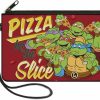 Buckle-Down Wallets | Buckle-Down Zip Wallet Ninja Turtles Large Accessory, Ninja Turtles, 8" X 5"