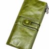 Alkenred Wallets | Alkenred Leather Wallets For Women Western Bifold Check Book Holder Women'S Wallets, Card Cases & Money Organizers Large (Green)