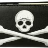 Loungefly Wallets | Loungefly Captain Hook Pirate Skull Peter Pan All-Over-Print Faux Leather Flap Wallet With Snap Closure