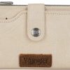 Wrangler Wallets | Wrangler Wallet For Women Bifold Card Holder With Zipper Pocket Ladies Clutch Purse With Id Window Brown