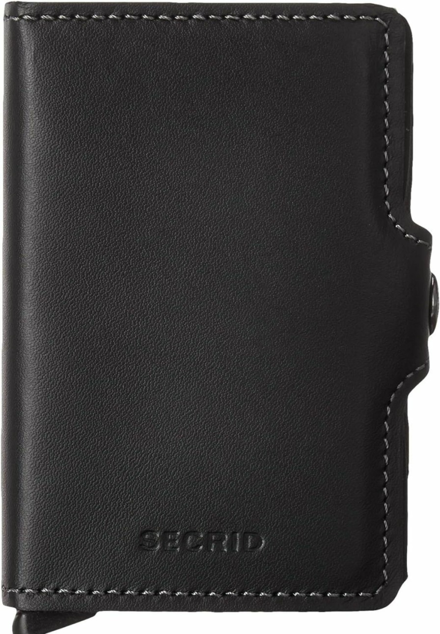 SECRID Wallets | Secrid-Secrid Twin Black Leather Wallet