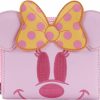 Loungefly Wallets | Loungefly Disney Pastel Ghost Minnie Glow In The Dark Women'S Zip-Around Wallet