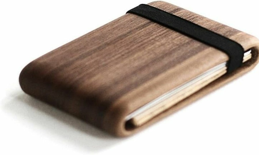 IPPINKA Wallets | Ippinka Wood Wallet, Walnut Wood W/Elastic Band By Haydanhuya