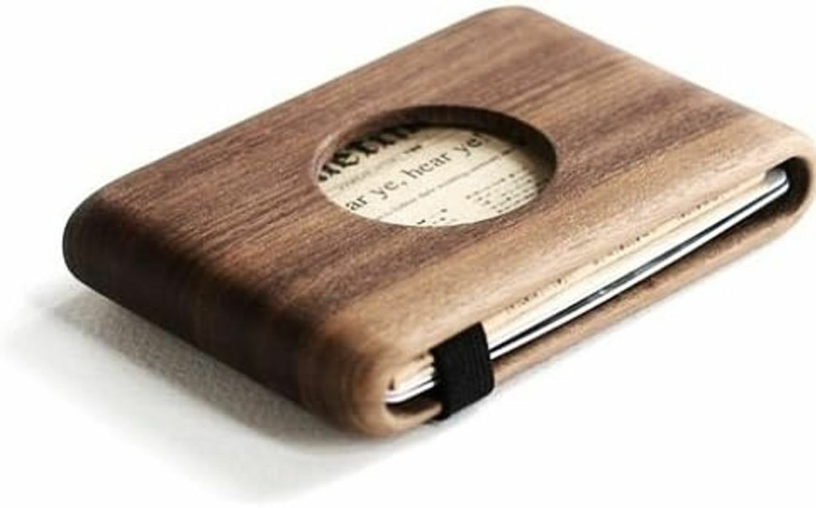 IPPINKA Wallets | Ippinka Wood Wallet, Walnut Wood W/Elastic Band By Haydanhuya