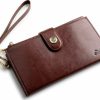 Claasico Wallets | Women'S Rfid Wristlet Wallet & Phone Holder | Multi Credit Card Bifold Organizer W/Zipper Pockets & Sweetly Packed In Gift Box