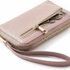 Claasico Wallets | Claasico Women'S Slim Wristlet Wallet | Rfid Block, 6 Credit Card, Money & Receipt Organizer