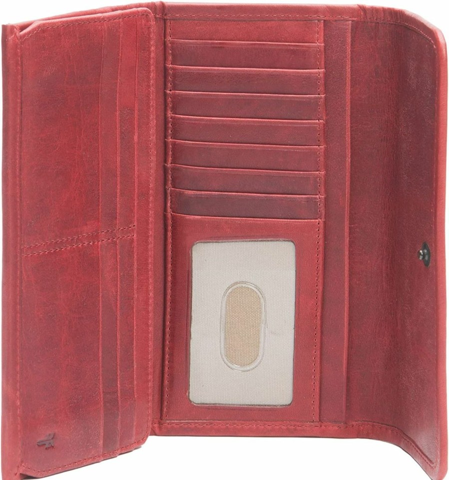 Frye Wallets | Frye Melissa Continental Snap Leather Wallet