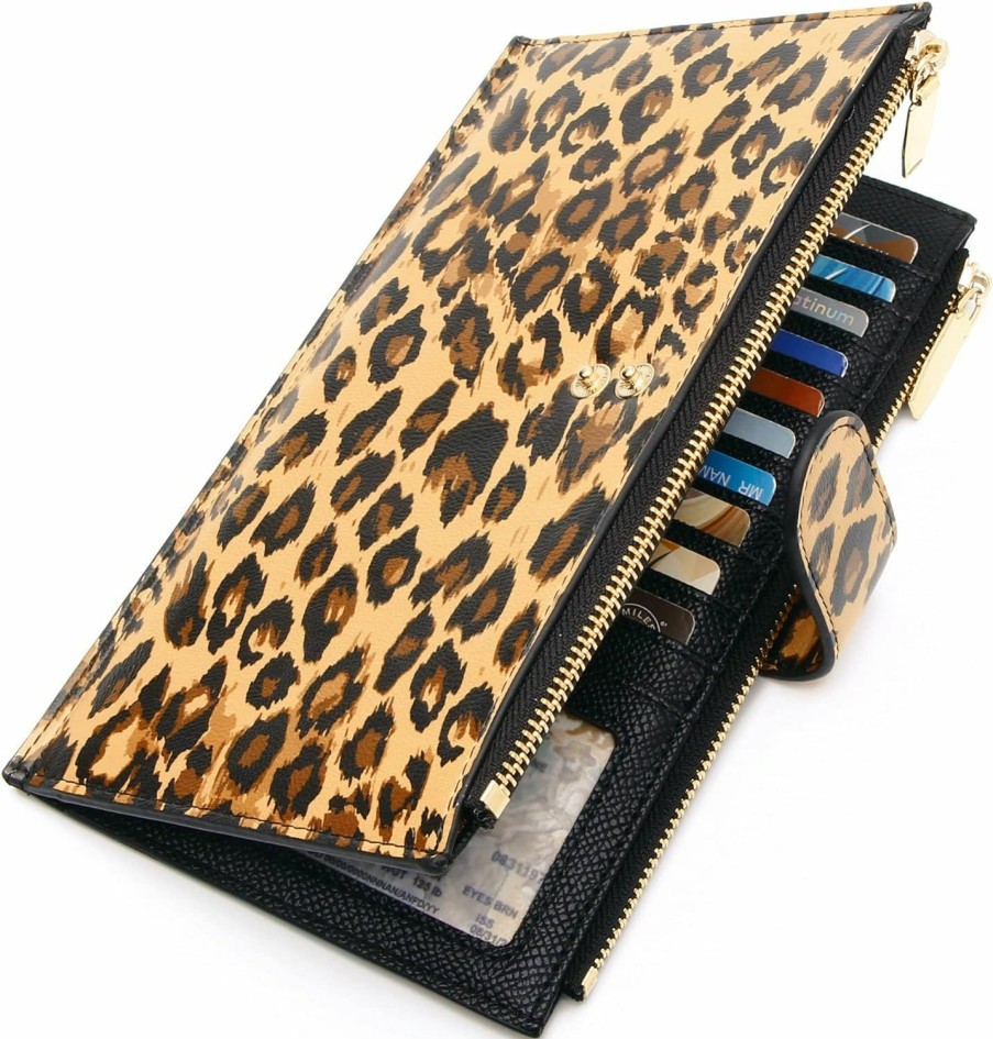 ZRTARY Wallets | Zrtary Wallets For Women Rfid Blocking Leather Slim Bifold Multi Card Organizer Wallet With Zipper Pocket